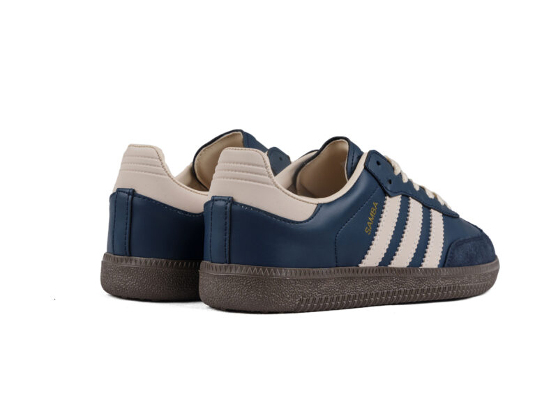 Adidas Samba Bleu Marine et Beige – Image 3