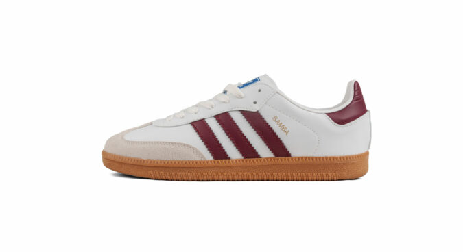 Adidas samba Blanc et Burgundy