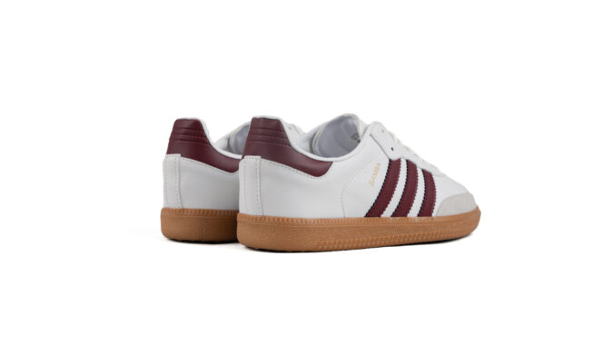 Adidas samba Blanc et Burgundy – Image 3