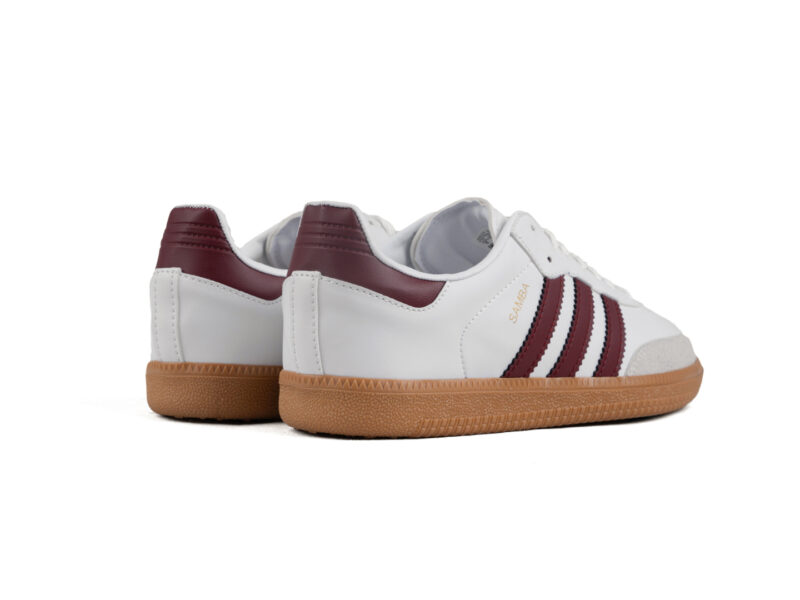 Adidas samba Blanc et Burgundy – Image 3