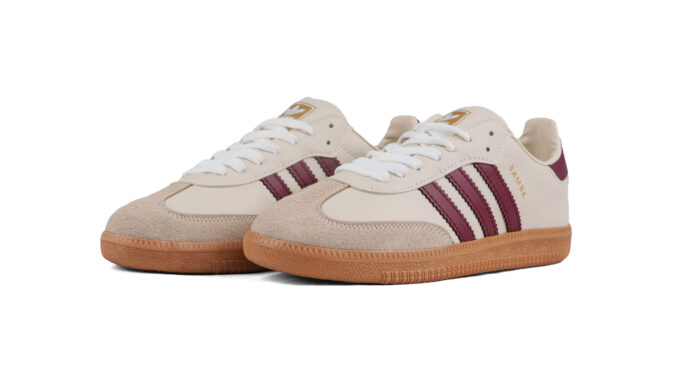 Adidas Samba Beige et Burgundy – Image 2