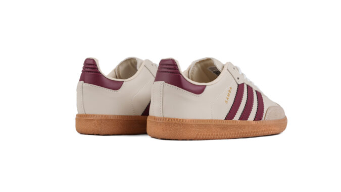 Adidas Samba Beige et Burgundy – Image 3