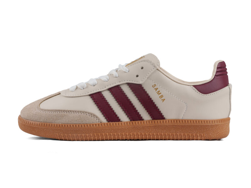 Adidas Samba Beige et Burgundy