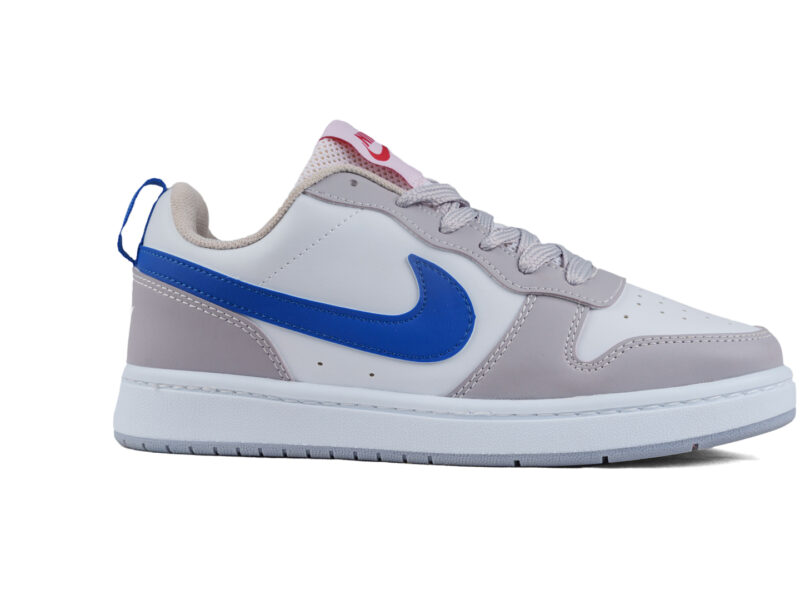 Nike Court Blanc Gris et Bleu
