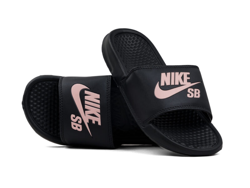 Claquettes Nike SB Noir Rose