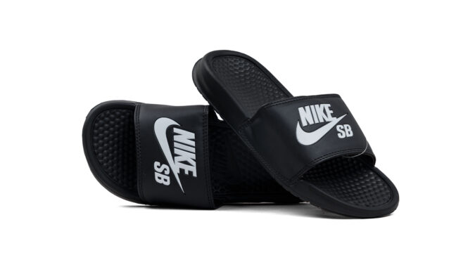 Claquettes Nike SB Noir Blanc